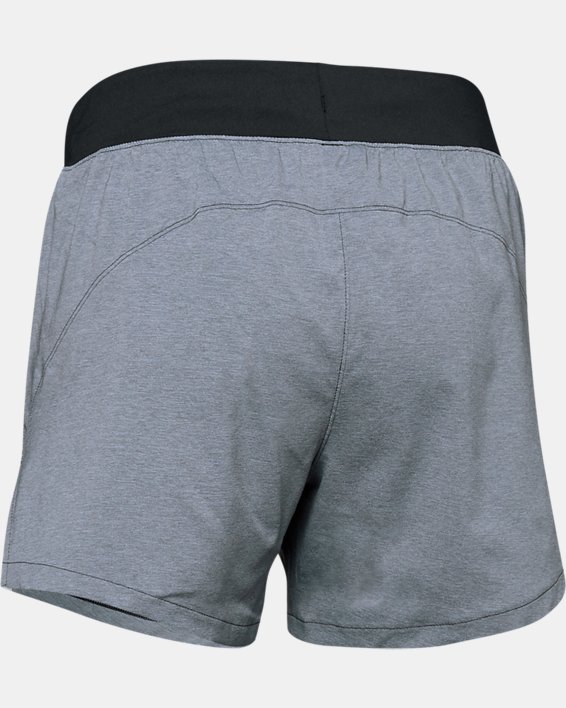 Women's UA Launch SW ''Go Long'' Shorts, Black, pdpMainDesktop image number 6